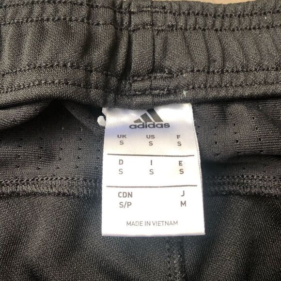 Adidas Trio, black leggings with triple grey stripes. - Picture 5 of 5